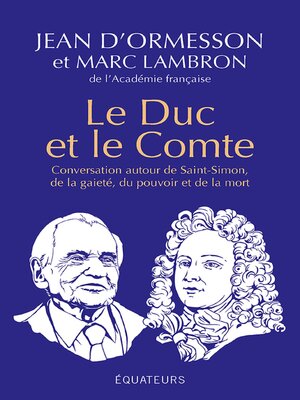 cover image of Le Duc et le Comte